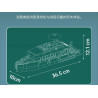 MouldKing 10197 Turquoise Yachts Xếp hình lắp ráp ghép mô hình du thuyền màu ngọc lam