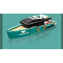 MouldKing 10197 Turquoise Yachts Xếp hình lắp ráp ghép mô hình du thuyền màu ngọc lam