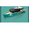 MouldKing 10197 Turquoise Yachts Xếp hình lắp ráp ghép mô hình du thuyền màu ngọc lam