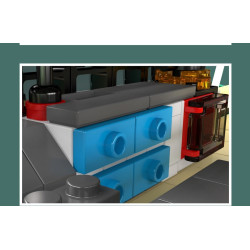 MouldKing 10197 Turquoise Yachts Xếp hình lắp ráp ghép mô hình du thuyền màu ngọc lam