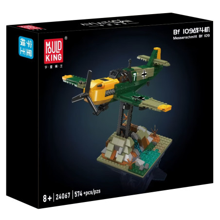 MouldKing 24067 Messerschmitt BF 109 Xếp hình lắp ráp ghép mô hình tiêm kích BF 109