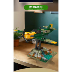 MouldKing 24067 Messerschmitt BF 109 Xếp hình lắp ráp ghép mô hình tiêm kích BF 109