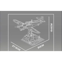 MouldKing 24067 Messerschmitt BF 109 Xếp hình lắp ráp ghép mô hình tiêm kích BF 109