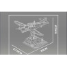 MouldKing 24067 Messerschmitt BF 109 Xếp hình lắp ráp ghép mô hình tiêm kích BF 109