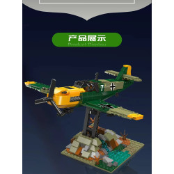 MouldKing 24067 Messerschmitt BF 109 Xếp hình lắp ráp ghép mô hình tiêm kích BF 109