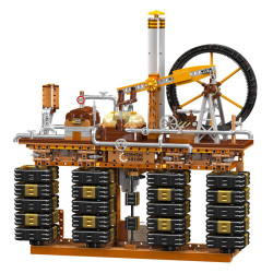 MouldKing 10180 Steampunk Cube Clock Xếp hình lắp ráp ghép mô hình Đồng hồ khối Rubik Steampunk