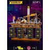 MouldKing 10180 Steampunk Cube Clock Xếp hình lắp ráp ghép mô hình Đồng hồ khối Rubik Steampunk