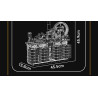 MouldKing 10180 Steampunk Cube Clock Xếp hình lắp ráp ghép mô hình Đồng hồ khối Rubik Steampunk