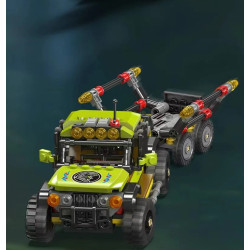 MouldKing 29003 T-Rex Transport Pickup Truck Xếp hình lắp ráp ghép mô hình Thế giới kỷ Jura: Xe bán tải T-Rex