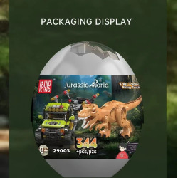 MouldKing 29003 T-Rex Transport Pickup Truck Xếp hình lắp ráp ghép mô hình Thế giới kỷ Jura: Xe bán tải T-Rex