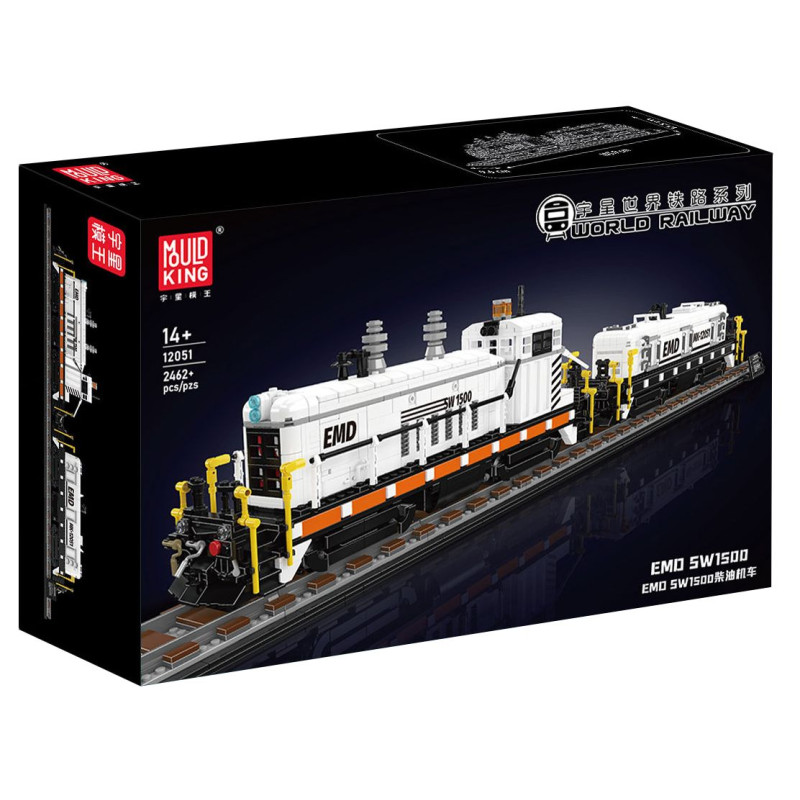 MouldKing 12051 Xếp hình lắp ráp ghép mô hình Đầu máy diesel EMD SW1500