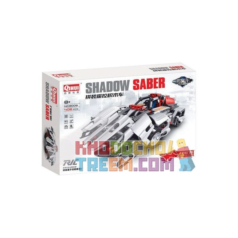 QIHUI 8009 non  CỖ XE LƯỠI ĐAO bộ đồ chơi xếp lắp ráp ghép mô hình  SHADOW SABER Kỹ Thuật Công Nghệ Cao Mô Hình Phương Tiện 408 khối