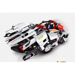 QIHUI 8009 non  CỖ XE LƯỠI ĐAO bộ đồ chơi xếp lắp ráp ghép mô hình  SHADOW SABER Kỹ Thuật Công Nghệ Cao Mô Hình Phương Tiện 408 khối