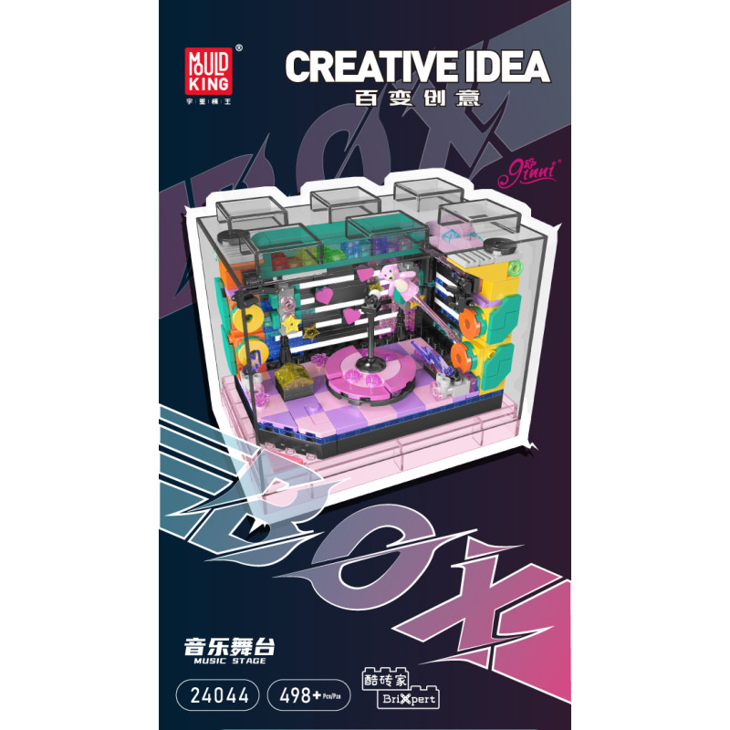 MouldKing 24044 Music Stage Xếp hình lắp ráp ghép mô hình Đa dạng sáng tạo: Sân khấu âm nhạc