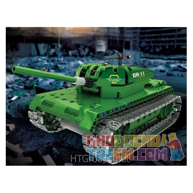 QIHUI 8011 non  XE TĂNG bộ đồ chơi xếp lắp ráp ghép mô hình  Kỹ Thuật Công Nghệ Cao Mô Hình Phương Tiện 454 khối
