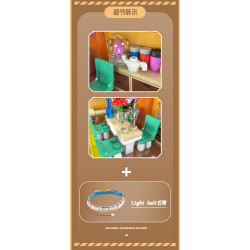 MouldKing 24046 Xếp hình lắp ráp ghép mô hình Sự sáng tạo đa dạng: nhà hàng HOME