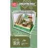 MouldKing 24053 Xếp hình lắp ráp ghép mô hình Sự sáng tạo đa dạng: Nhà bếp HOME