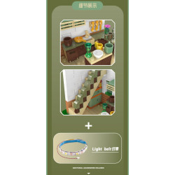 MouldKing 24053 Xếp hình lắp ráp ghép mô hình Sự sáng tạo đa dạng: Nhà bếp HOME