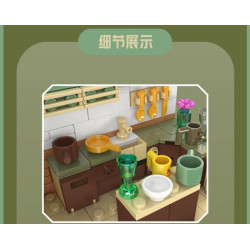 MouldKing 24053 Xếp hình lắp ráp ghép mô hình Sự sáng tạo đa dạng: Nhà bếp HOME