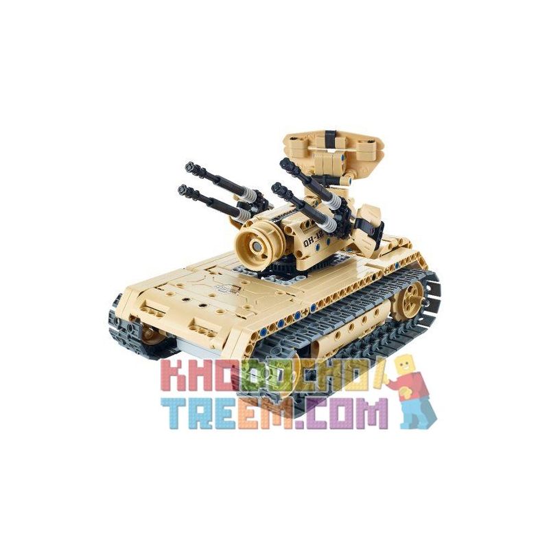 QIHUI 8012 non  XE TĂNG PHÒNG KHÔNG bộ đồ chơi xếp lắp ráp ghép mô hình  Kỹ Thuật Công Nghệ Cao Mô Hình Phương Tiện 457 khối