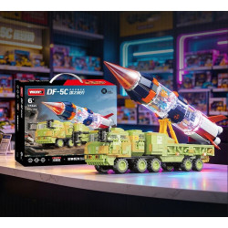 WOMA C1045 Xếp hình lắp ráp ghép mô hình Lưỡi kiếm của đất nước: Tên lửa hạt nhân chiến lược xuyên lục địa dạng lỏng DF-5C