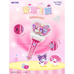 AREA-X AB0098 Xếp hình lắp ráp ghép mô hình Gia đình Sanrio: Quà tặng ngôi sao, Hình dán người bạn dễ thương, Gậy hỗ trợ Coolomi & Melody