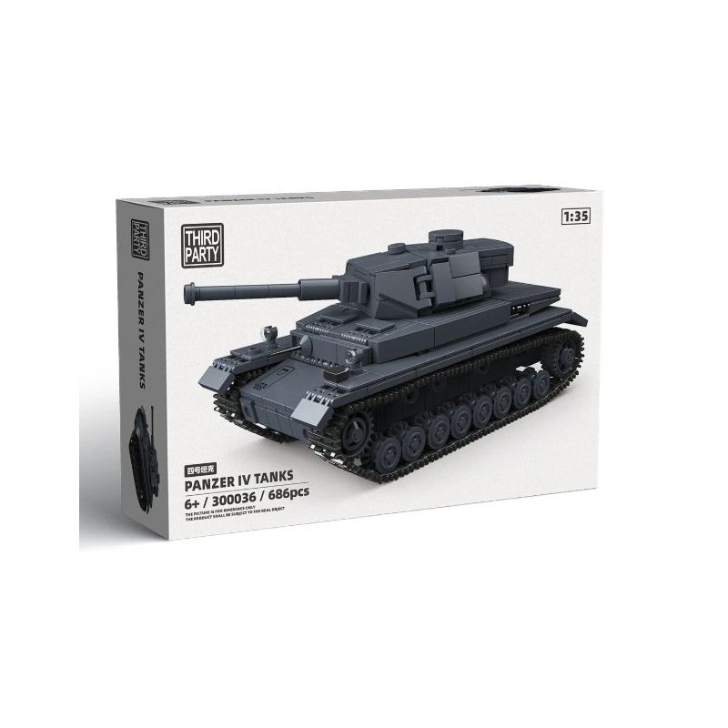 ThirdParty 300036 Panzer IV Tanks Xếp hình lắp ráp ghép mô hình Thiết Giáp IV 1:35