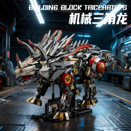 Beautiful and 13105 Xếp hình lắp ráp ghép mô hình Triceratops cơ khí
