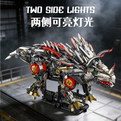 Beautiful and 13105 Xếp hình lắp ráp ghép mô hình Triceratops cơ khí