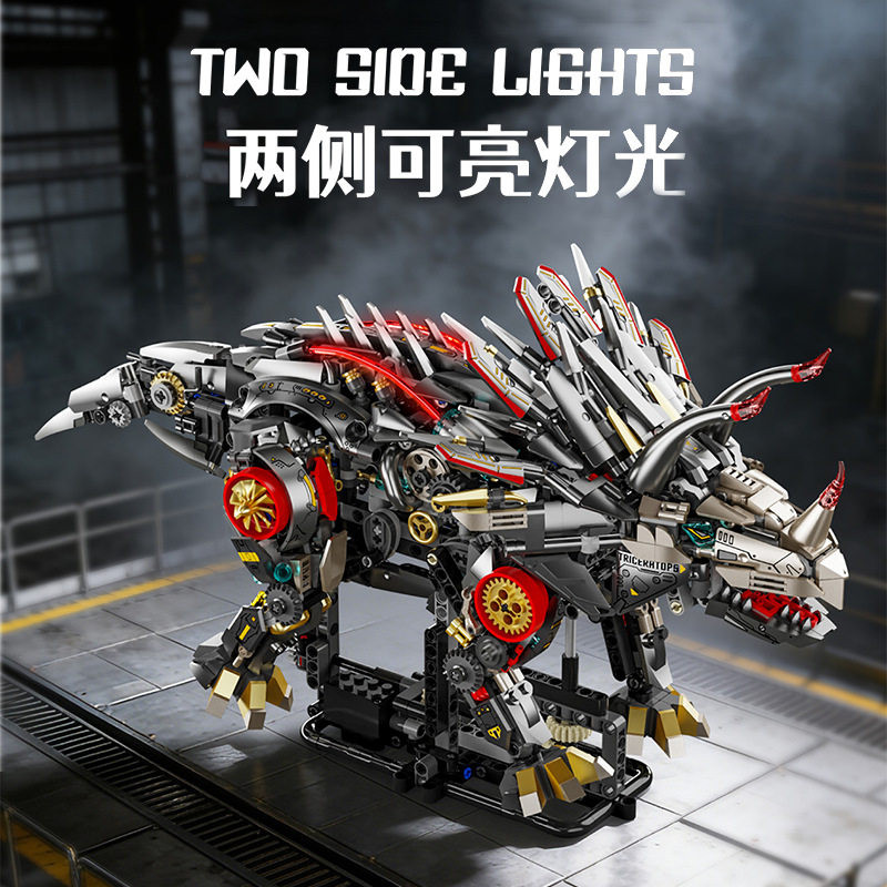 Beautiful and 13105 Xếp hình lắp ráp ghép mô hình Triceratops cơ khí