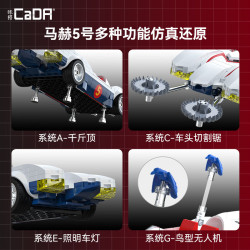 CaDA DoubleE C55087 Xếp hình lắp ráp ghép mô hình Tay đua tốc độ: Mach 5 1:24