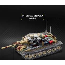 12GO 97029 Tiger Tank (P) Xếp hình lắp ráp ghép mô hình Xe tăng Tiger (loại P) 1:28