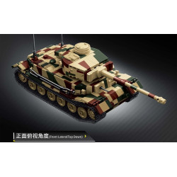 12GO 97029 Tiger Tank (P) Xếp hình lắp ráp ghép mô hình Xe tăng Tiger (loại P) 1:28