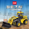GULY 96001 Xếp hình lắp ráp ghép mô hình Kỹ thuật đa năng: Máy xúc gầu Máy kéo