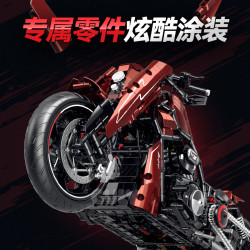 GULY 60541 Xếp hình lắp ráp ghép mô hình Xe máy Napoléon được cải tiến của Night Luther