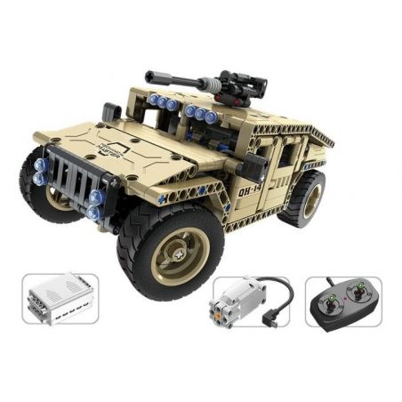 QIHUI 8014 non  XE Ô TÔ VŨ TRANG bộ đồ chơi xếp lắp ráp ghép mô hình  Kỹ Thuật Công Nghệ Cao Mô Hình Phương Tiện 502 khối