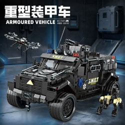 minGDi LEIBAO D07 Armoured Vehicle Xếp hình lắp ráp ghép mô hình xe bọc thép hạng nặng