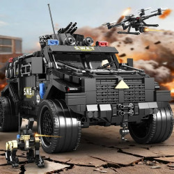 minGDi LEIBAO D07 Armoured Vehicle Xếp hình lắp ráp ghép mô hình xe bọc thép hạng nặng