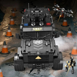 minGDi LEIBAO D07 Armoured Vehicle Xếp hình lắp ráp ghép mô hình xe bọc thép hạng nặng