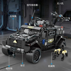 minGDi LEIBAO D07 Armoured Vehicle Xếp hình lắp ráp ghép mô hình xe bọc thép hạng nặng