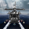 minGDi LEIBAO D06 Armed Helicopter Xếp hình lắp ráp ghép mô hình pháo hạm
