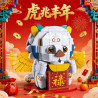 Xingya Premium 89100 Xếp hình lắp ráp ghép mô hình 4 linh thú tốt lành: Bạch hổ, Rùa đen, Suzaku, Rồng xanh