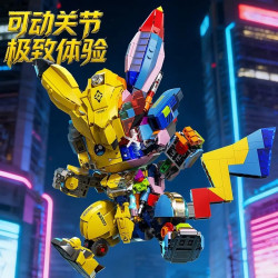 Xingya Premium 22213 Xếp hình lắp ráp ghép mô hình Pikachu cơ khí Cyberpunk