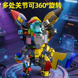 Xingya Premium 22213 Xếp hình lắp ráp ghép mô hình Pikachu cơ khí Cyberpunk