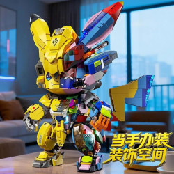 Xingya Premium 22213 Xếp hình lắp ráp ghép mô hình Pikachu cơ khí Cyberpunk
