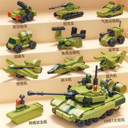 Xingya Premium 77731 Xếp hình lắp ráp ghép mô hình Xe tăng 10 kết hợp