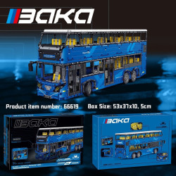 BaKa Technology 66619 Xếp hình lắp ráp ghép mô hình xe buýt