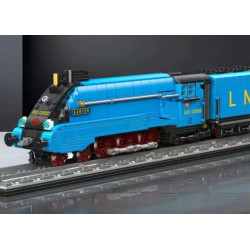 MouldKing 12050 A4 4468 "Mallard" Garter Blue Livery Xếp hình lắp ráp ghép mô hình Đầu máy hơi nước tốc độ cao Mallard
