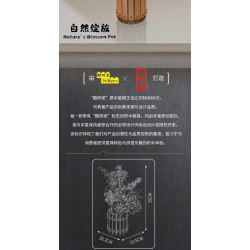 MouldKing 24097 Nature's Blossom Pot Xếp hình lắp ráp ghép mô hình nở hoa tự nhiên