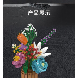 MouldKing 24097 Nature's Blossom Pot Xếp hình lắp ráp ghép mô hình nở hoa tự nhiên